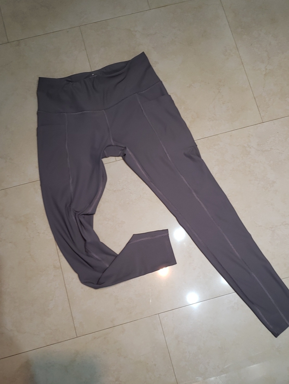 Apana Slate High-Waist Active Leggings  Yoga & Gym Ready